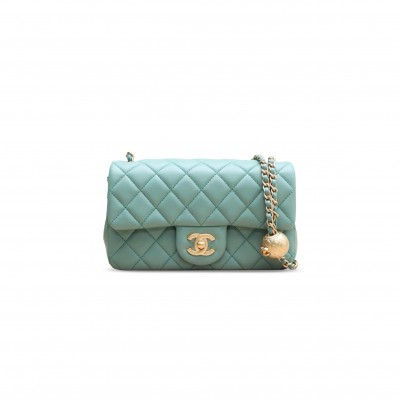 CHANEL CLASSIC MINI FLAP BAG WITH PEARL CRUSH AS1787 (20*13*7cm)